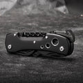 15 Function All in One Mysterious Black Folding Multi Function Pocket Knife