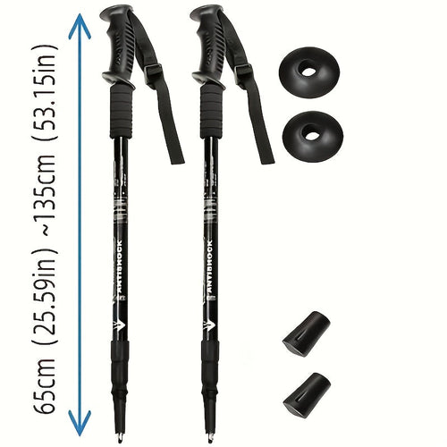 Adjustable Aluminum Trekking Poles Set for Hiking