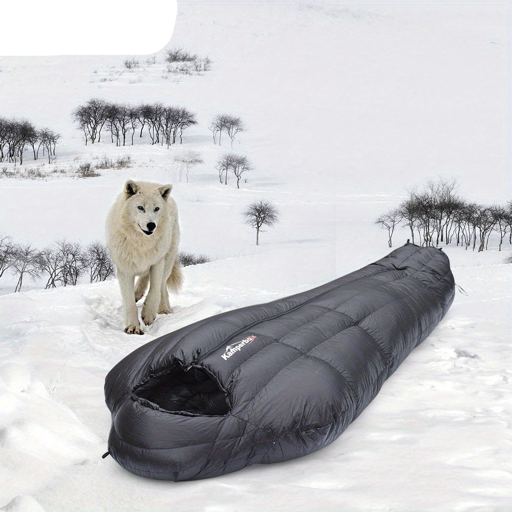 Winter Down Sleeping Bag Zipper Closure